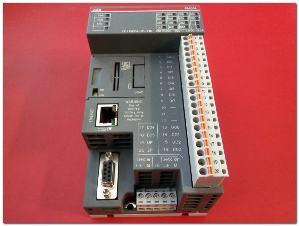 ABB PM554-TP-ETH 1SAP120600R0071 PM554-T A1 CPU DX561 A1 PLC EK MODÜL TAKIM