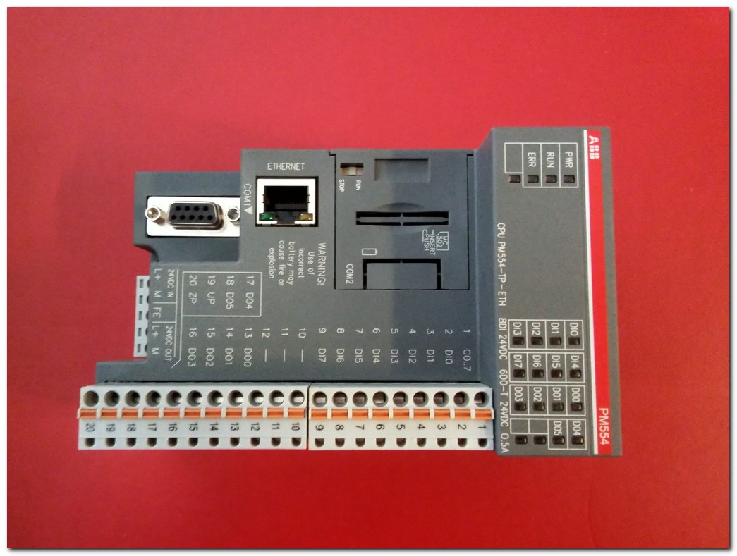 ABB PM554-TP-ETH 1SAP120600R0071 PM554-T A1 CPU DX561 A1 PLC EK MODÜL TAKIM