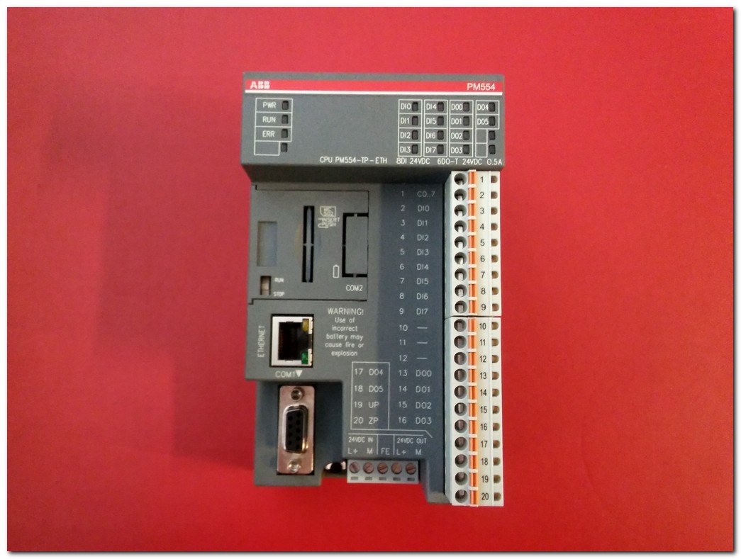 ABB PM554-TP-ETH 1SAP120600R0071 PM554-T A1 CPU DX561 A1 PLC EK MODÜL TAKIM