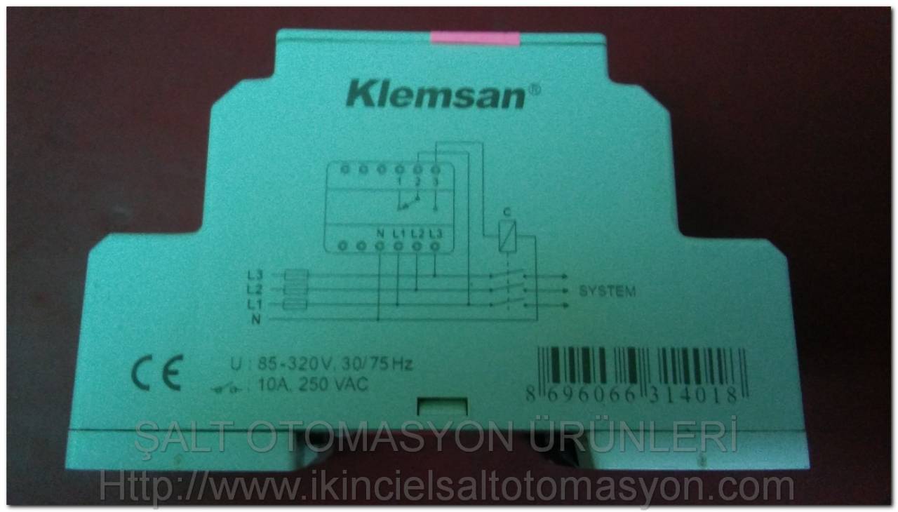 KLEMSAN VP35-S GERİLİM KORUMA RÖLESİ