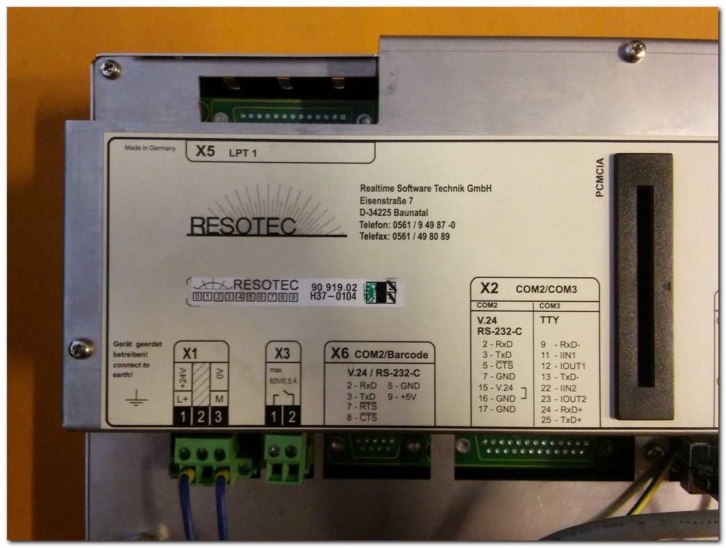 RESOTEC 90 919,02 H37-0104 9091902 EPROTECPOLYMER PROCESSİNG TECHNOLOGY HMI OPERATÖR PANEL