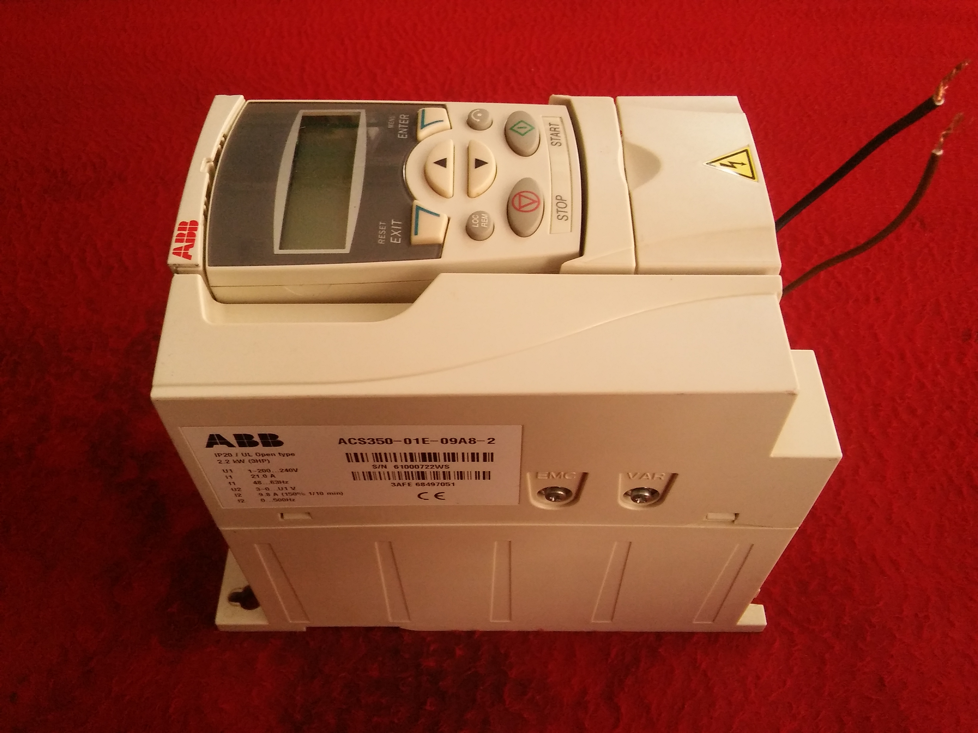 ABB ACS350-01E-09A8-2 2,2KW INVERTER 2,2 KW SÜRÜCÜ