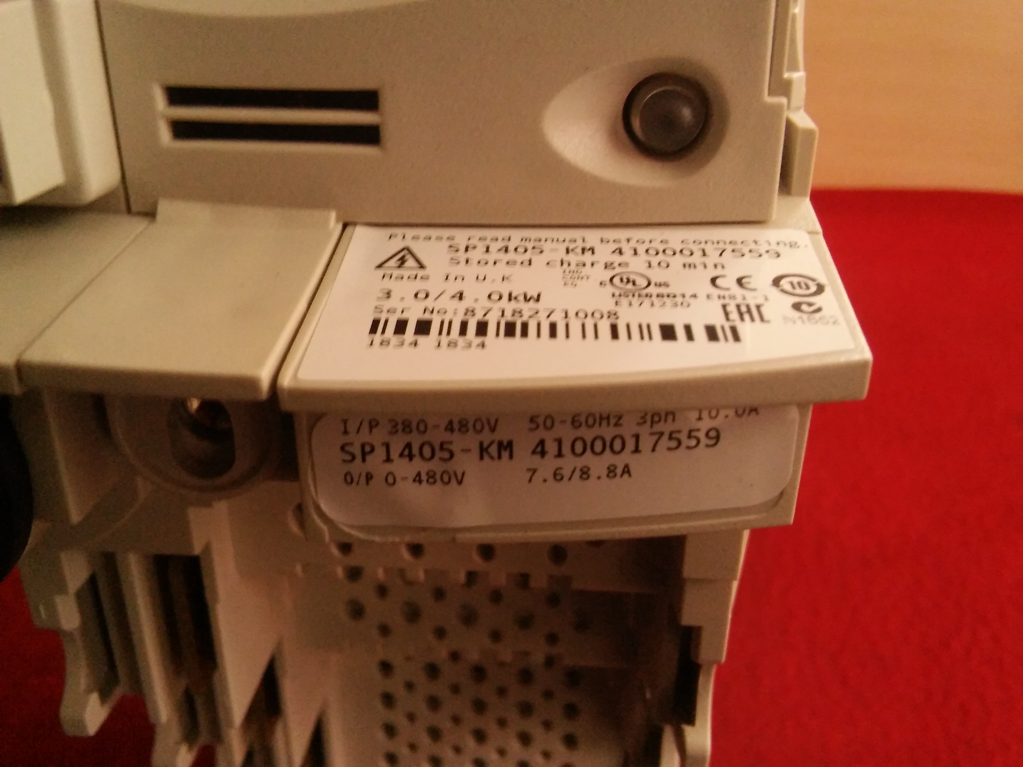 KARL MAYER SP1405-KM SP1405 4100017559 4 KW SÜRÜCÜ CONTROL TECHNIQUES