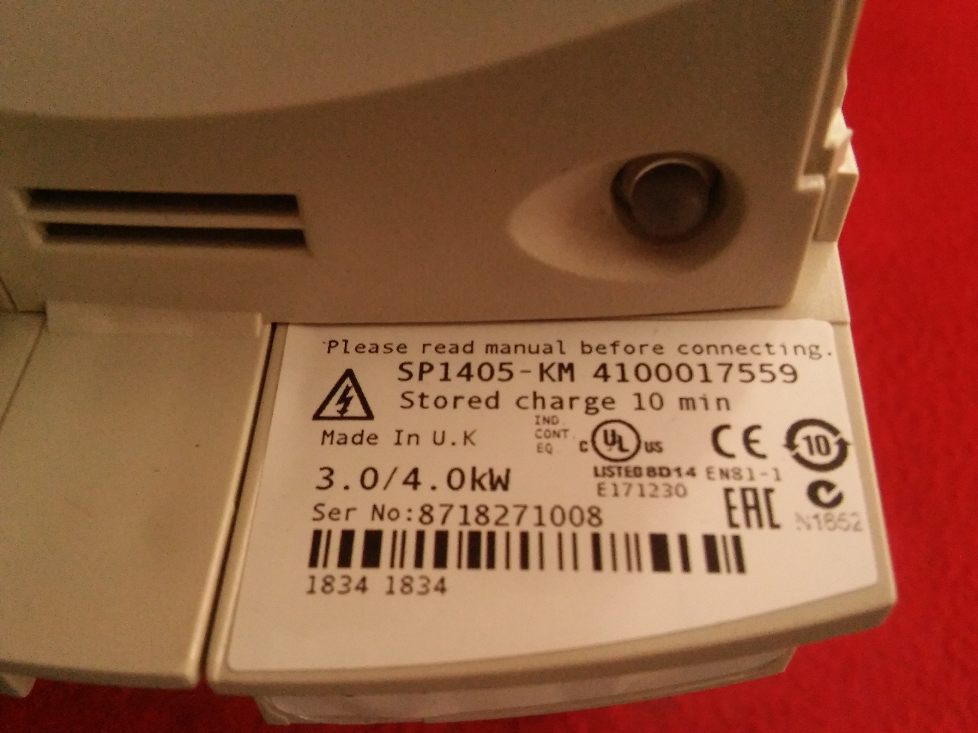 KARL MAYER SP1405-KM SP1405 4100017559 4 KW SÜRÜCÜ CONTROL TECHNIQUES