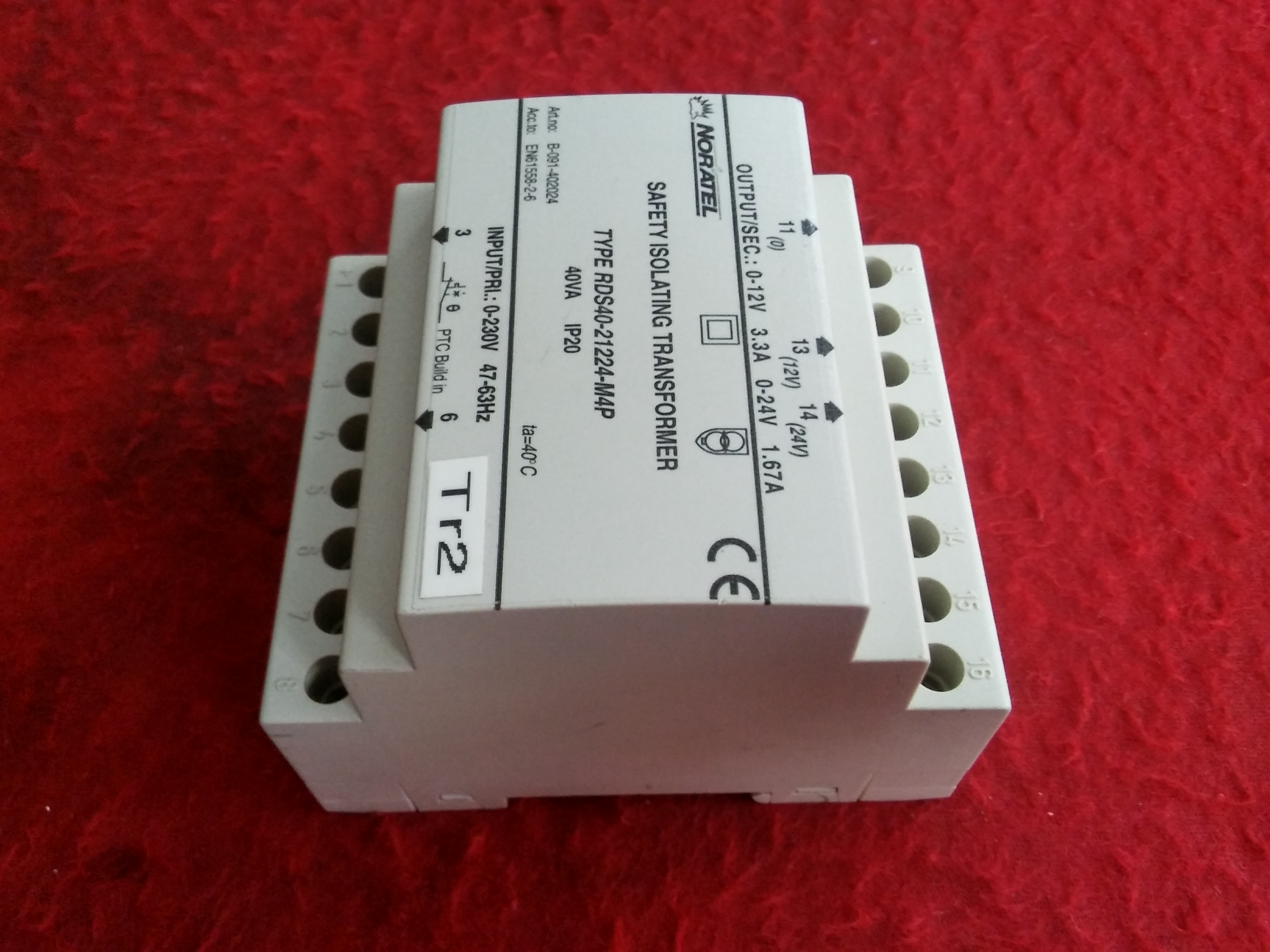 NORATEL RDS40-21224-M4P SAFETY ISOLATING TRANSFORMER GÜVENLİK İZOLASYON TRANSFORMATÖRLERİ