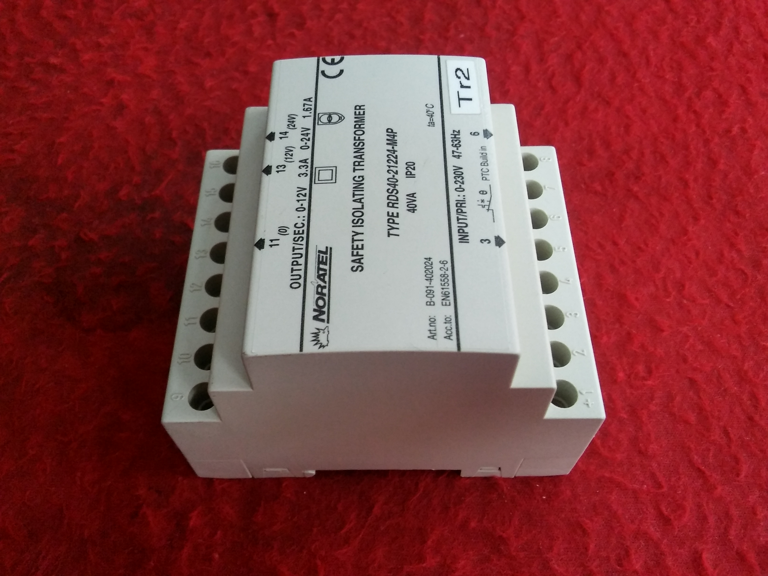 NORATEL RDS40-21224-M4P SAFETY ISOLATING TRANSFORMER GÜVENLİK İZOLASYON TRANSFORMATÖRLERİ