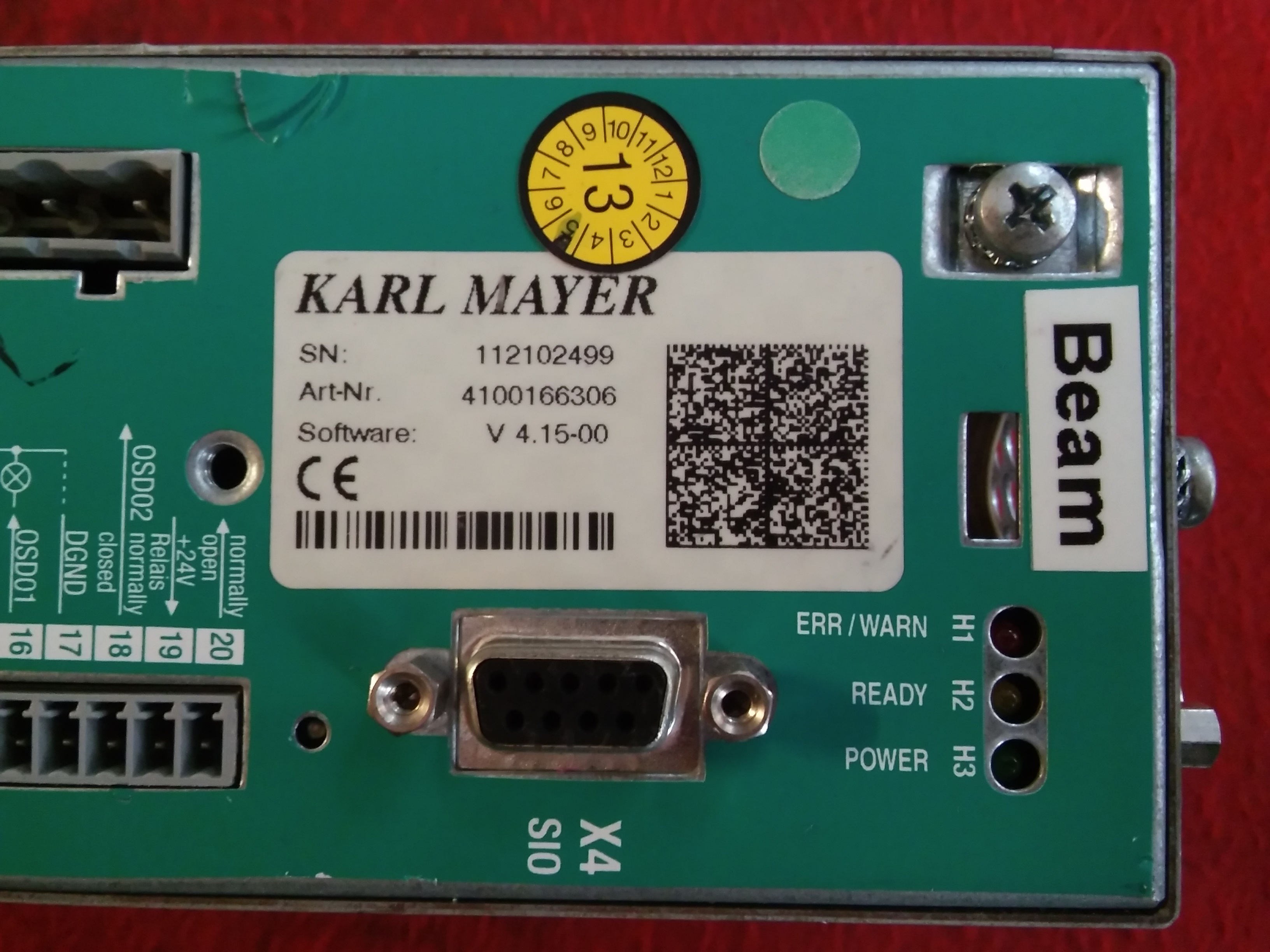 KARL MAYER CDB34.055.C2.4 1.5KW SÜRÜCÜ CONTROL TECHNIQUES 1.5 KW INVERTER