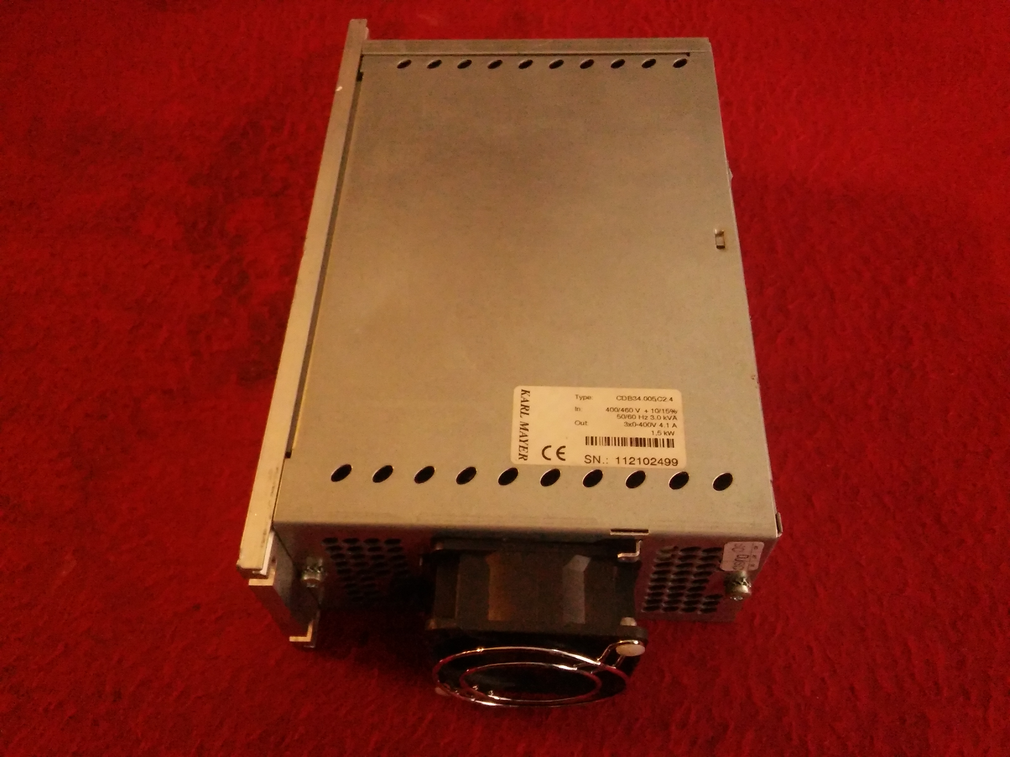 KARL MAYER CDB34.055.C2.4 1.5KW SÜRÜCÜ CONTROL TECHNIQUES 1.5 KW INVERTER