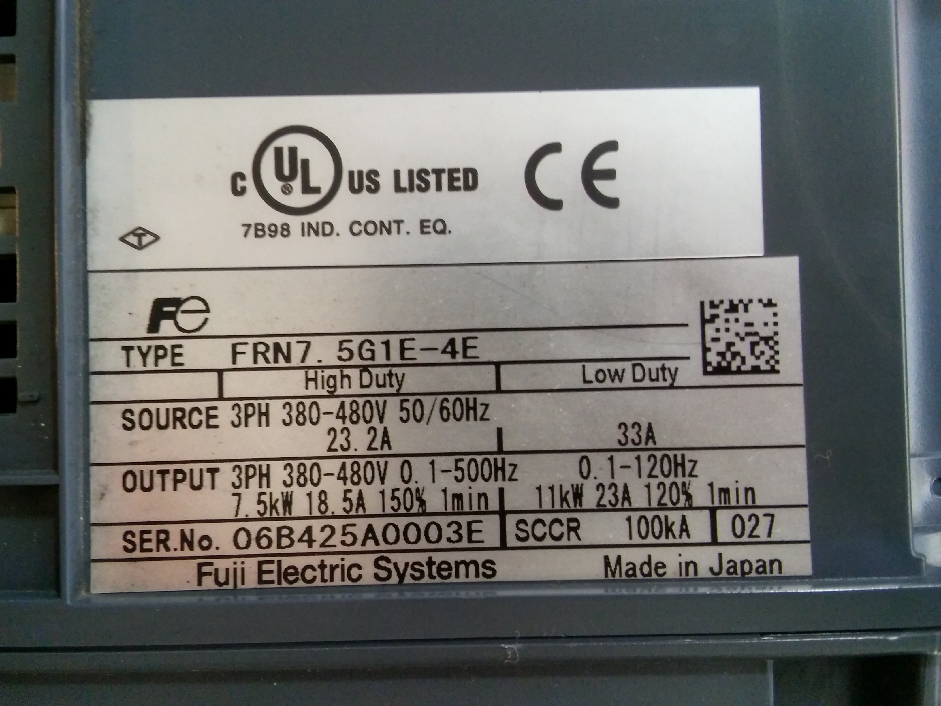 FRN7.5G1E-4E FUJİ
