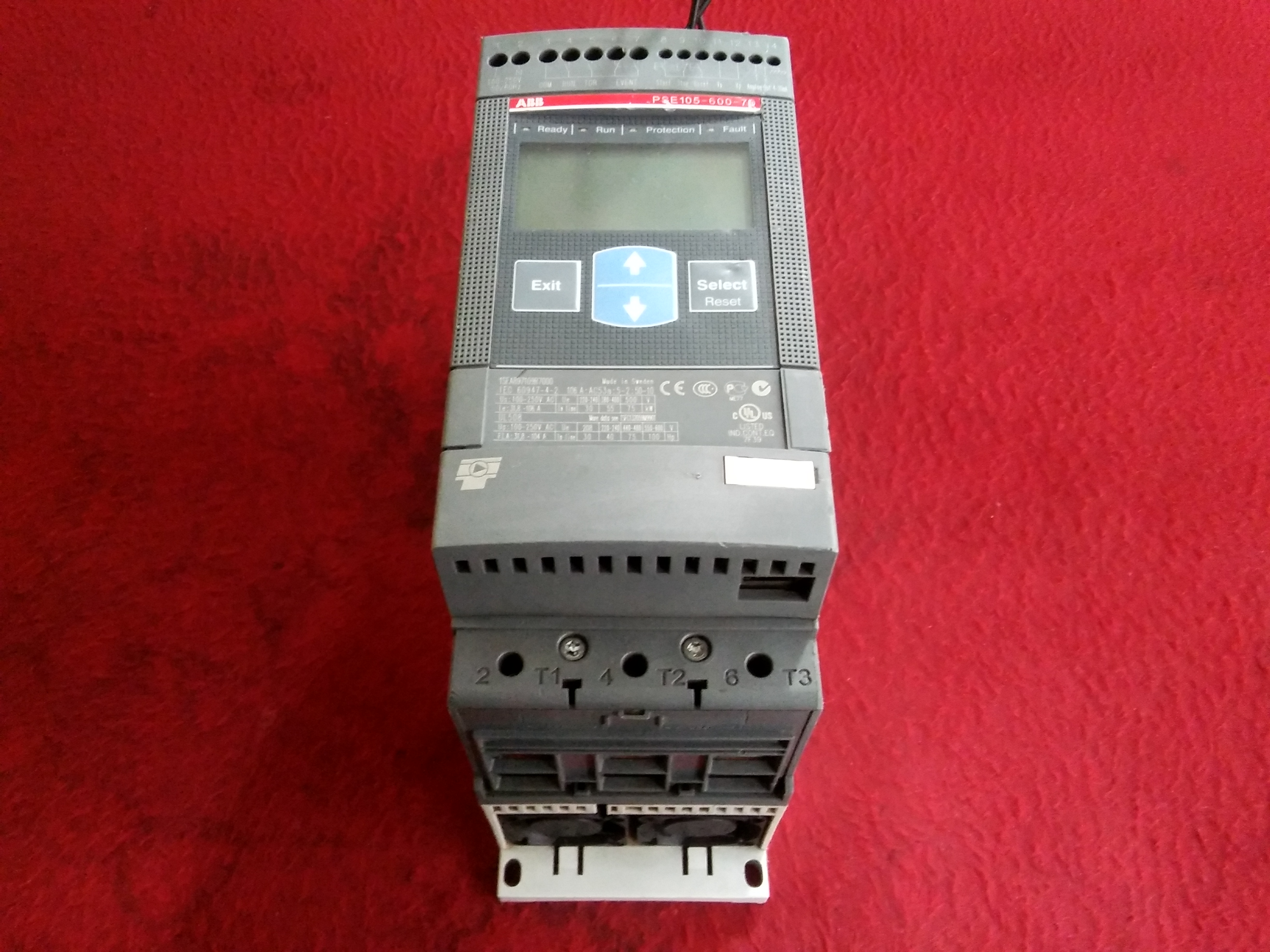 ABB PSE105-600-70 1SFA897109R7000 55KW SOFT STARTER 55 KW YUMUŞAK YOL VERME