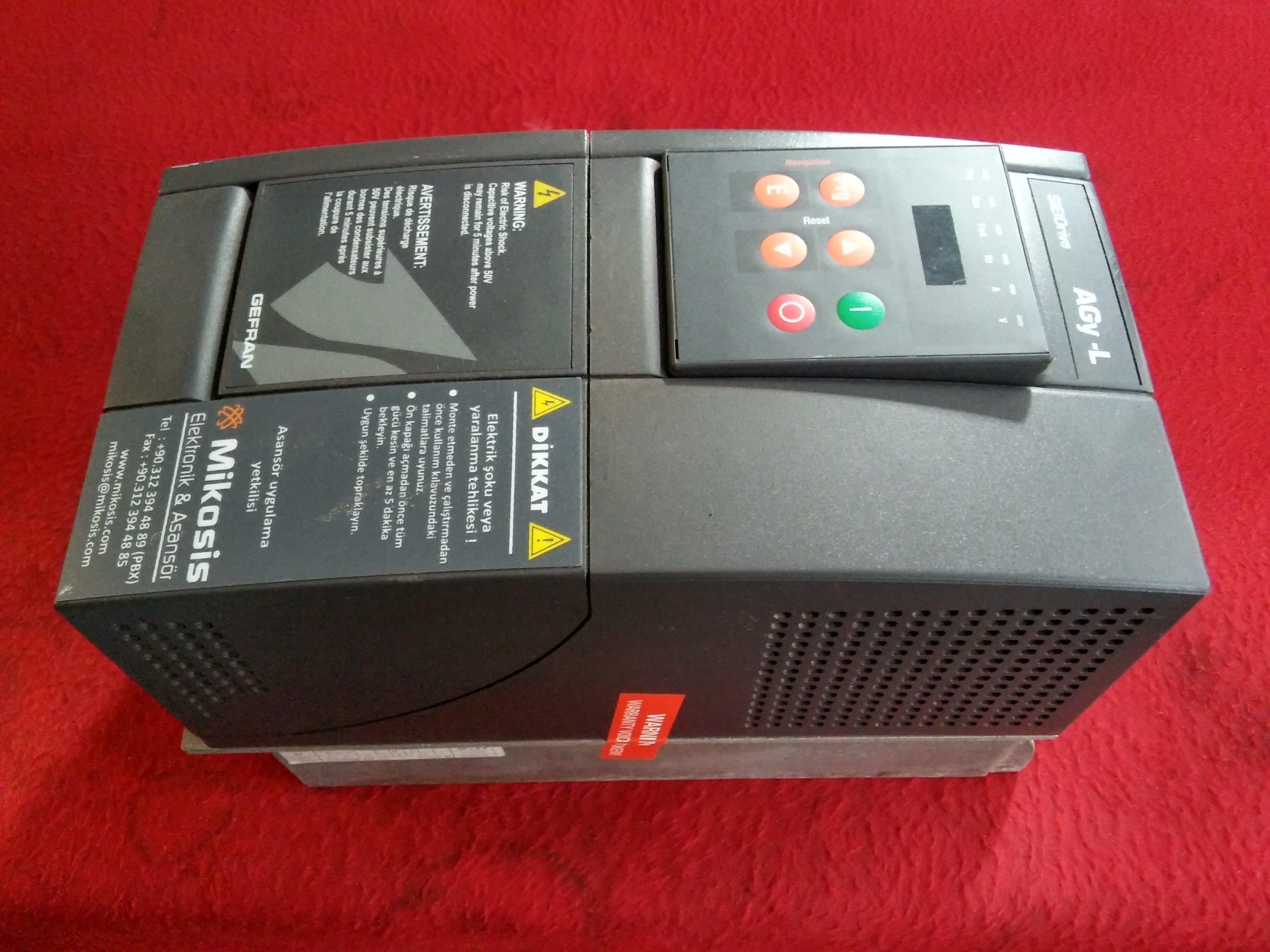 GEFRAN AGY2075-KBL-AC4 7,5KW SÜRÜCÜ SIEIDRIVE AGY-L 7,5 KW INVERTER
