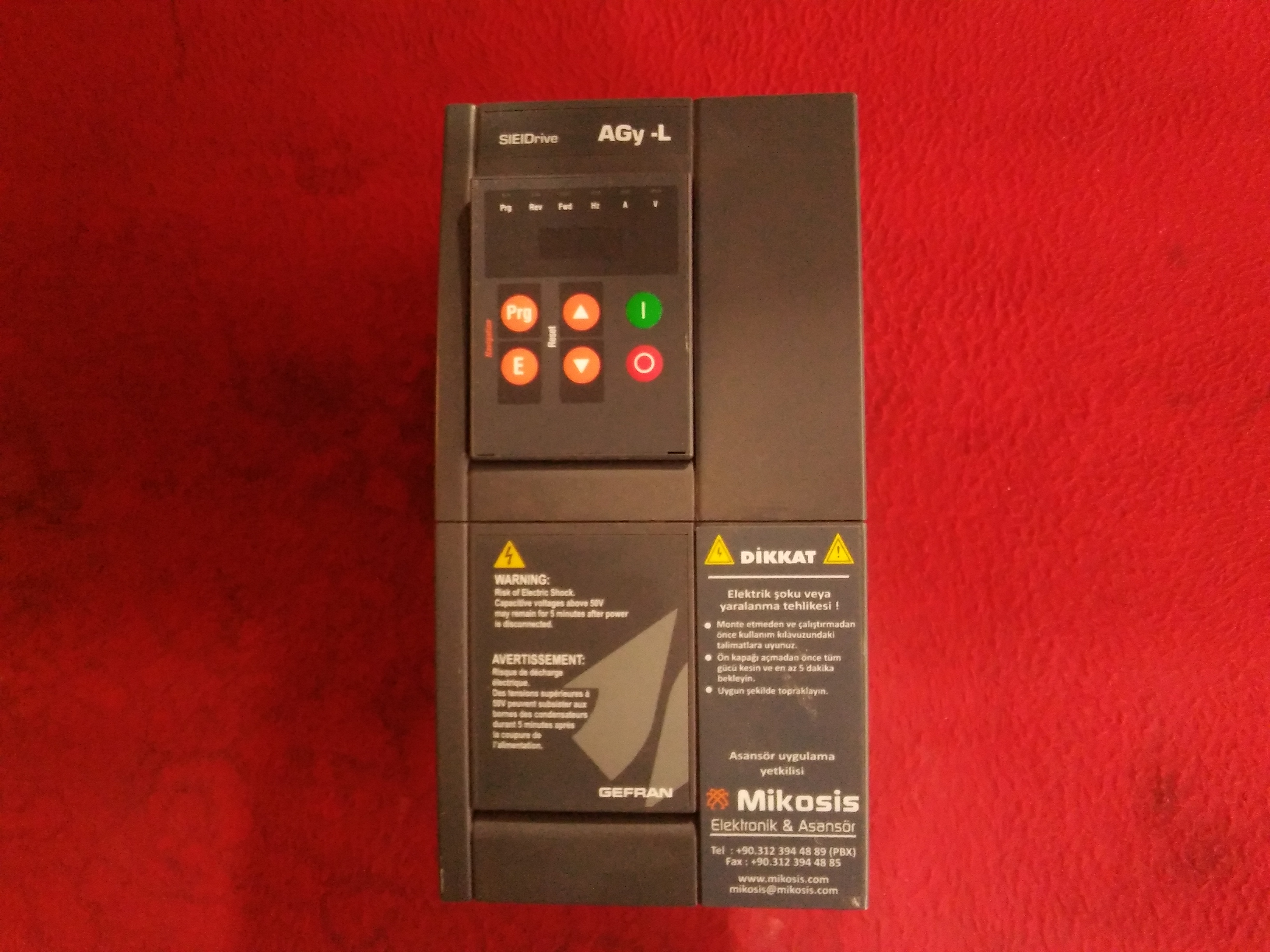 GEFRAN AGY2075-KBL-AC4 7,5KW SÜRÜCÜ SIEIDRIVE AGY-L 7,5 KW INVERTER