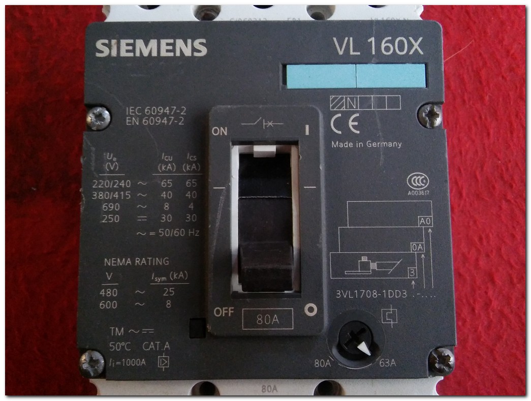 3VL1708-1DD33-0AA0 SIEMENS VL 160X VL160X