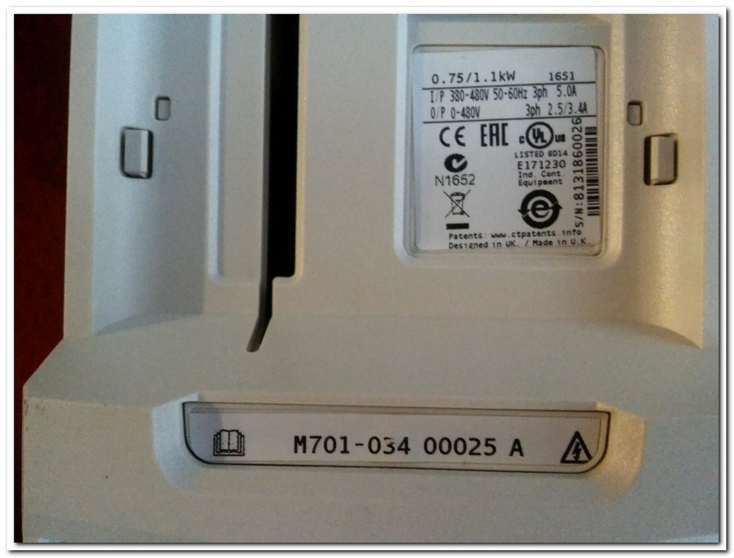 EMERSON M701-034 00025 A 1,1KW SÜRÜCÜ M701 1,1 KW INVERTER