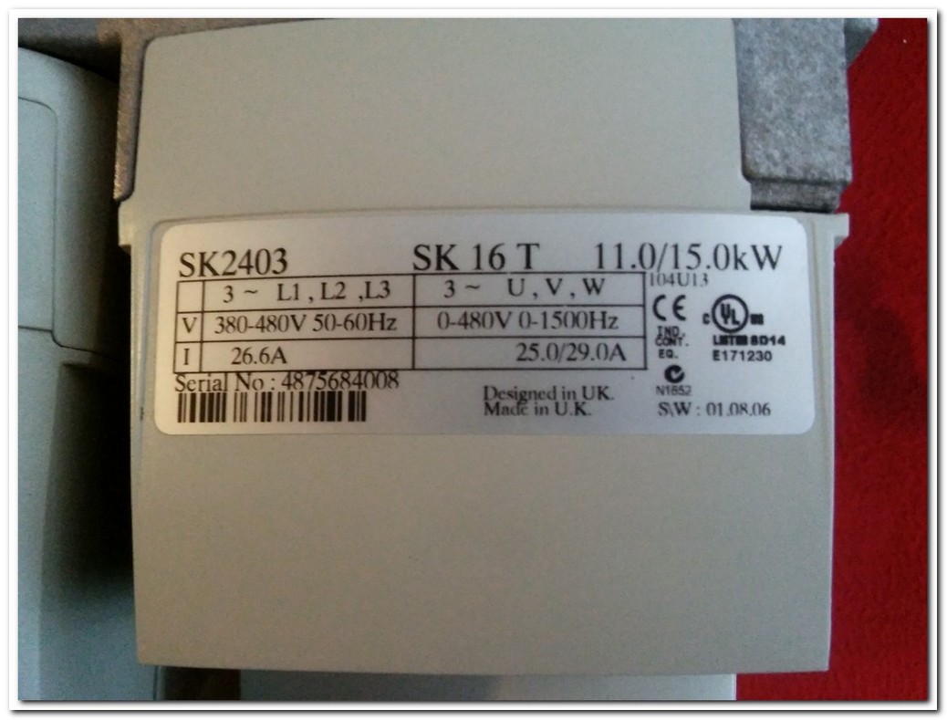 CONTROL TECHNIQUES SK2403 15KW SÜRÜCÜ SK16T 15 KW INVERTER