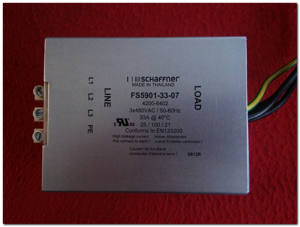 SCHAFFNER FS5901-33-07 4200-6402 LİNE FİLTER HARMONİK FİLTRE