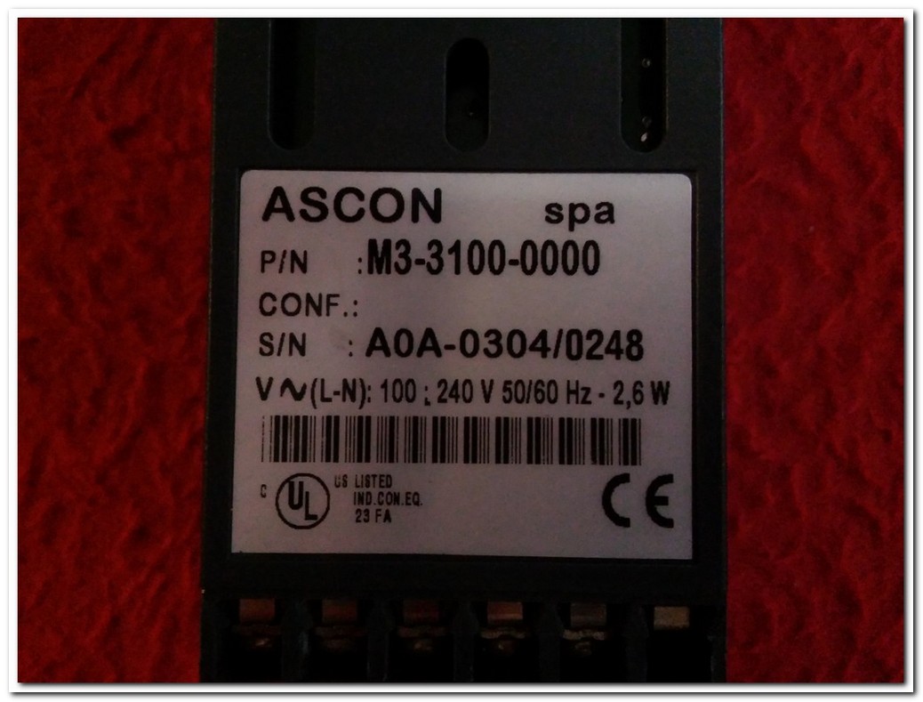 ASCON M3-3100-0000 M3 SPA ÇİFT RÖLE VE SSR SÜRÜCÜ CIKIŞLI DIN ÇİFT EKRAN ISI KONTROL 48-48