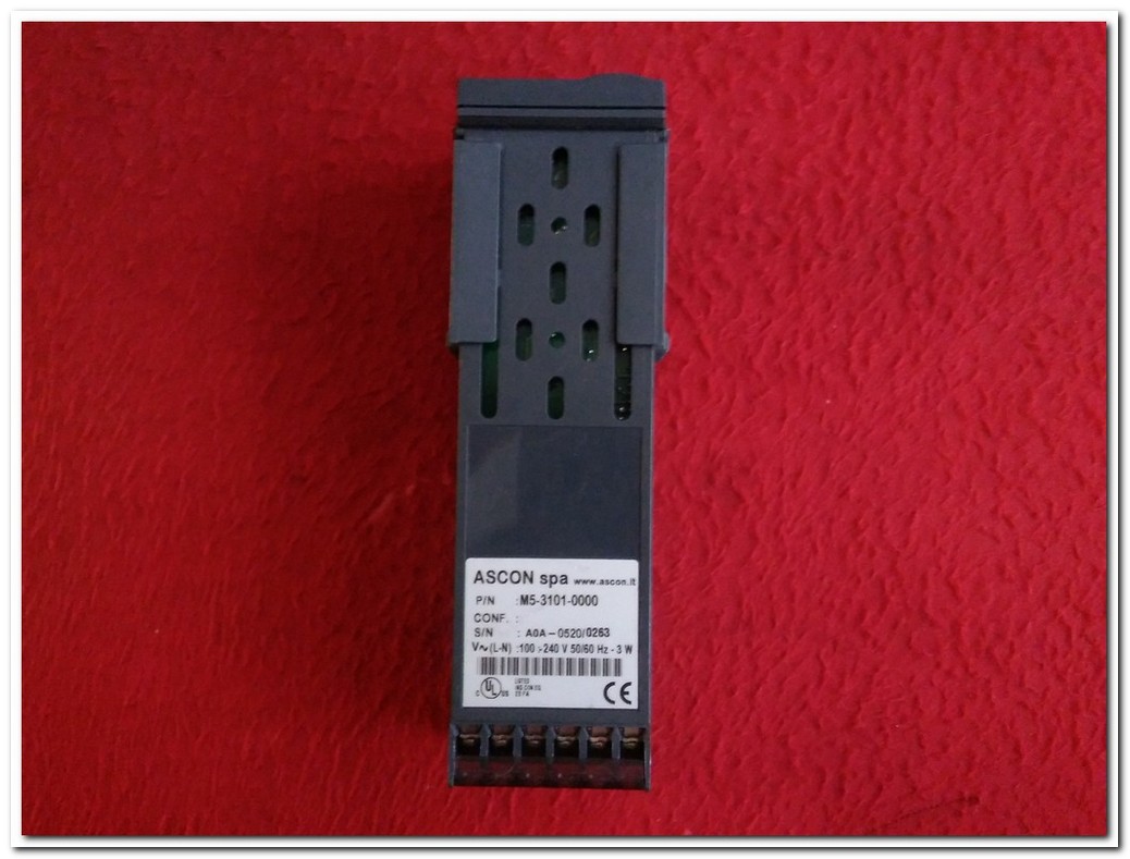 ASCON M5-3101-0000 M5 SPA 3 RÖLE ÇIKIŞI EIA232 MODBUS JBUS İLETİŞİM POT GİRİŞ 48-48 SICAKLIK REGÜLATÖRÜ