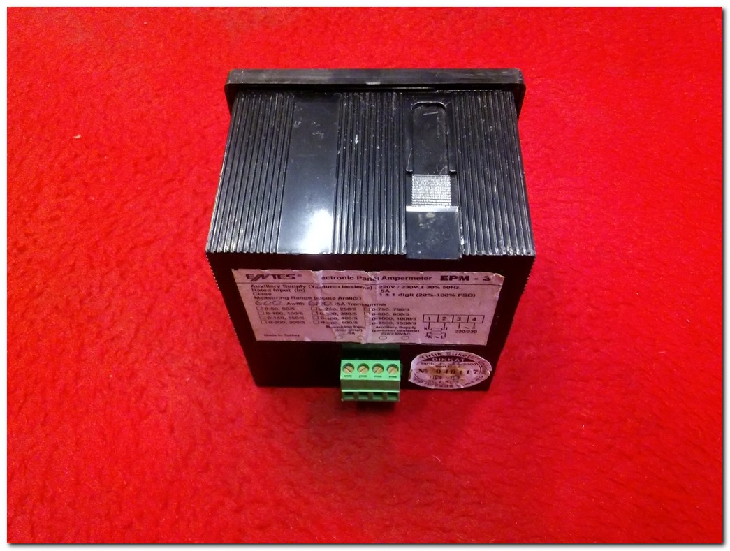 ENTES EPM-3 ELECTRONIC PANEL AMMETER AMPERMETRE
