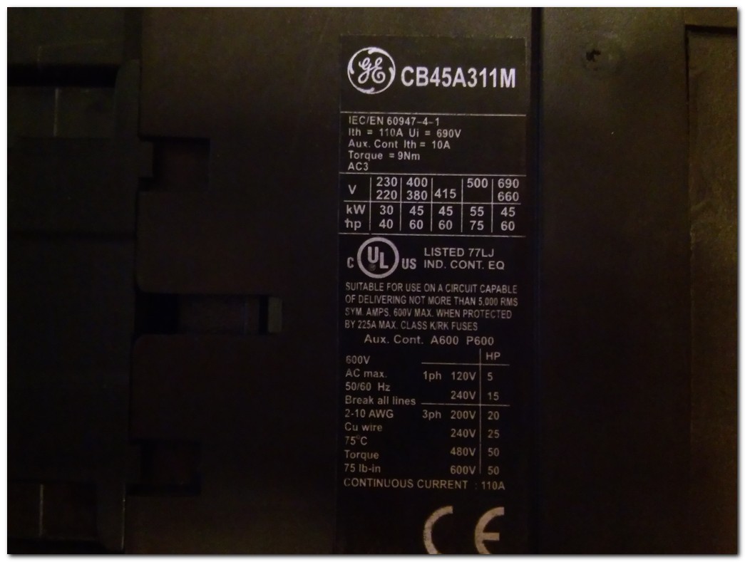 GE CB45A311M 110A KONTAKTÖR