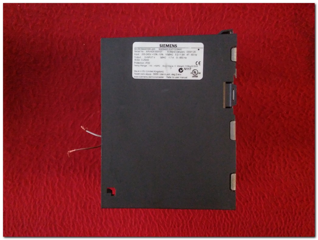 SIEMENS 6SE6420-2UC12-5AA1 0,25KW SÜRÜCÜ MICROMASTER 420 0,25 KW INVERTER