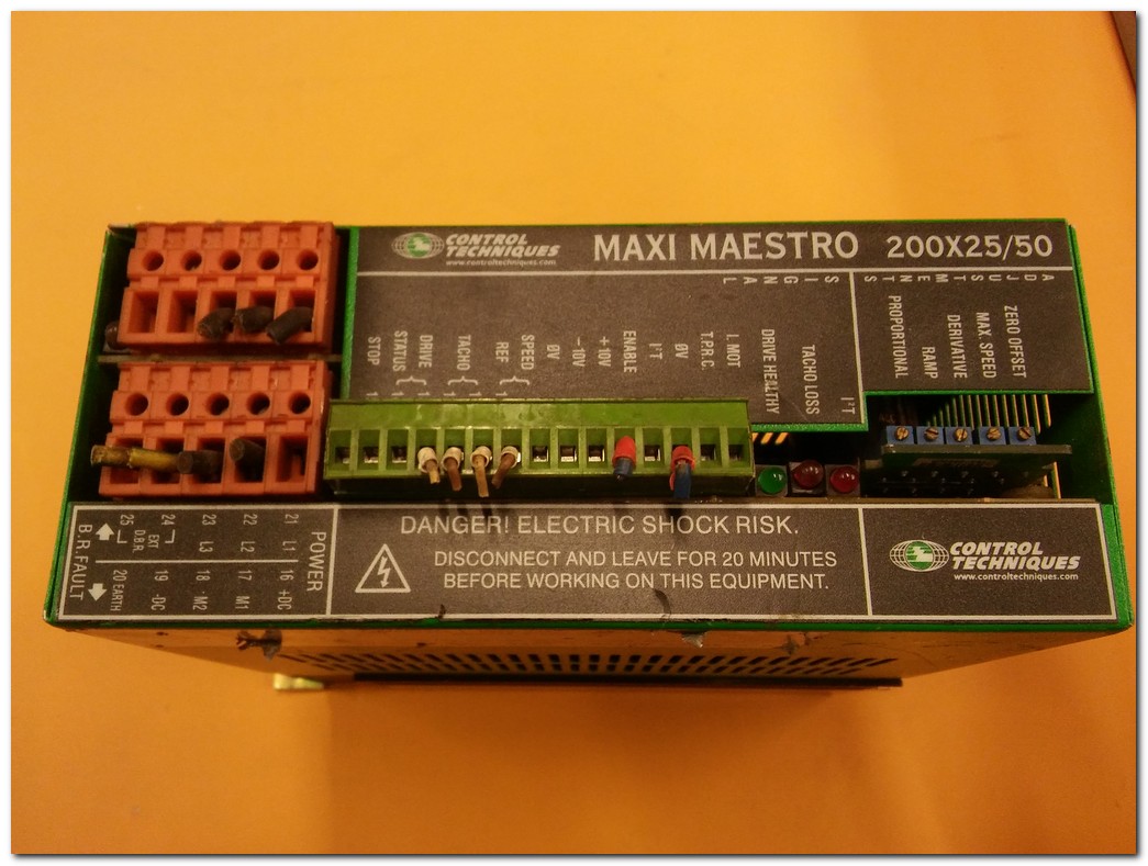 CONTROL TECHNIQUES 200X25-50 5KW SERVO SÜRÜCÜ MAXI MAESTRO 200 X 25 50 5 KW DC EMERSON SERVO DRIVE