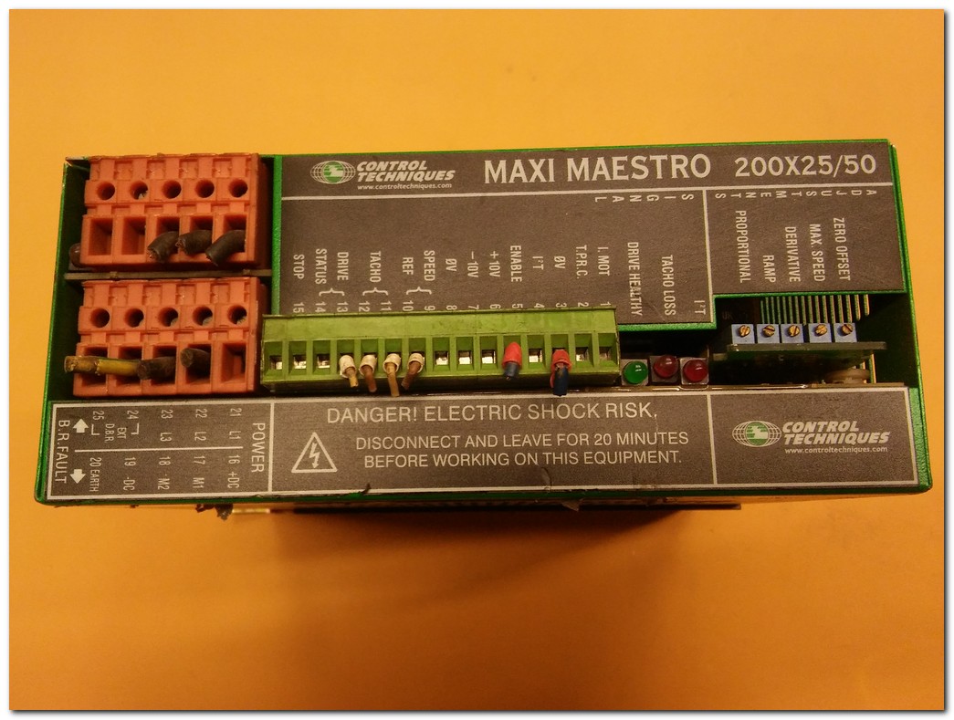 CONTROL TECHNIQUES 200X25-50 5KW SERVO SÜRÜCÜ MAXI MAESTRO 200 X 25 50 5 KW DC EMERSON SERVO DRIVE