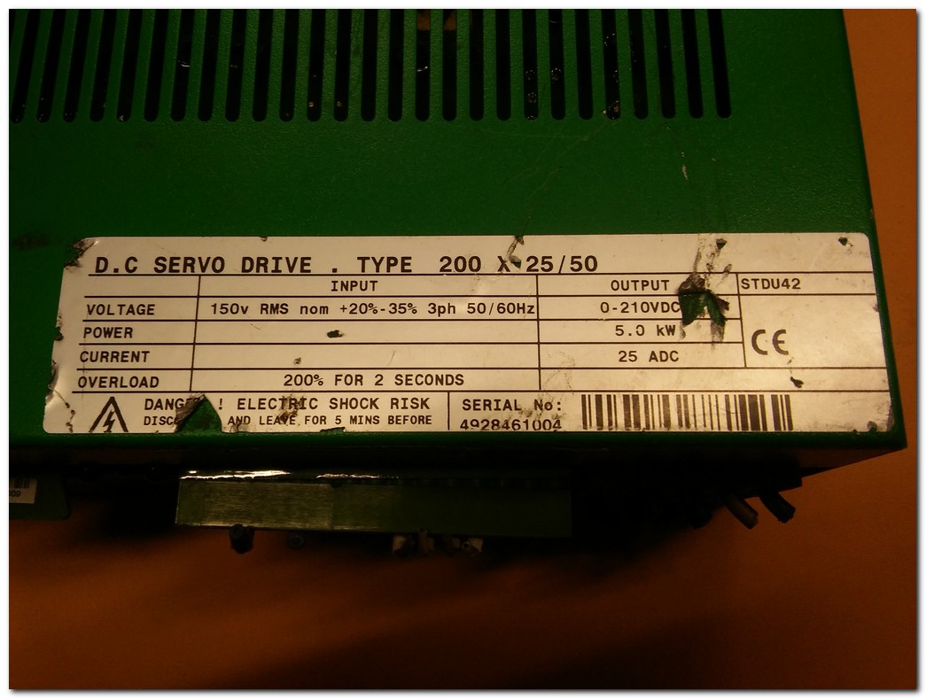 CONTROL TECHNIQUES 200X25-50 5KW SERVO SÜRÜCÜ MAXI MAESTRO 200 X 25 50 5 KW DC EMERSON SERVO DRIVE