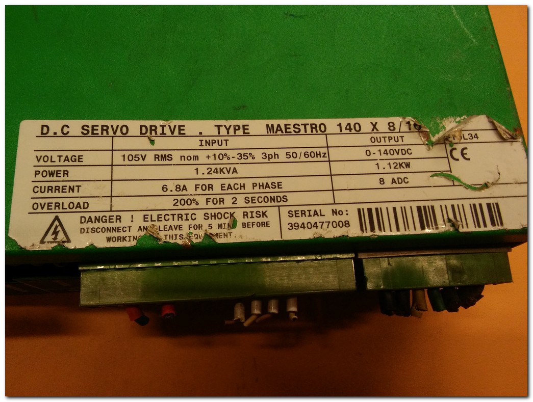 CONTROL TECHNIQUES MIDI MAESTRO 140X8-16 DC SERVO DRIVE 1,12KW EMERSON SERVO SÜRÜCÜ