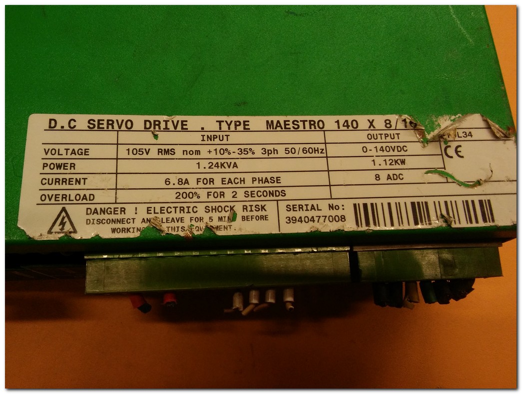 CONTROL TECHNIQUES MIDI MAESTRO 140X8-16 DC SERVO DRIVE 1,12KW EMERSON SERVO SÜRÜCÜ