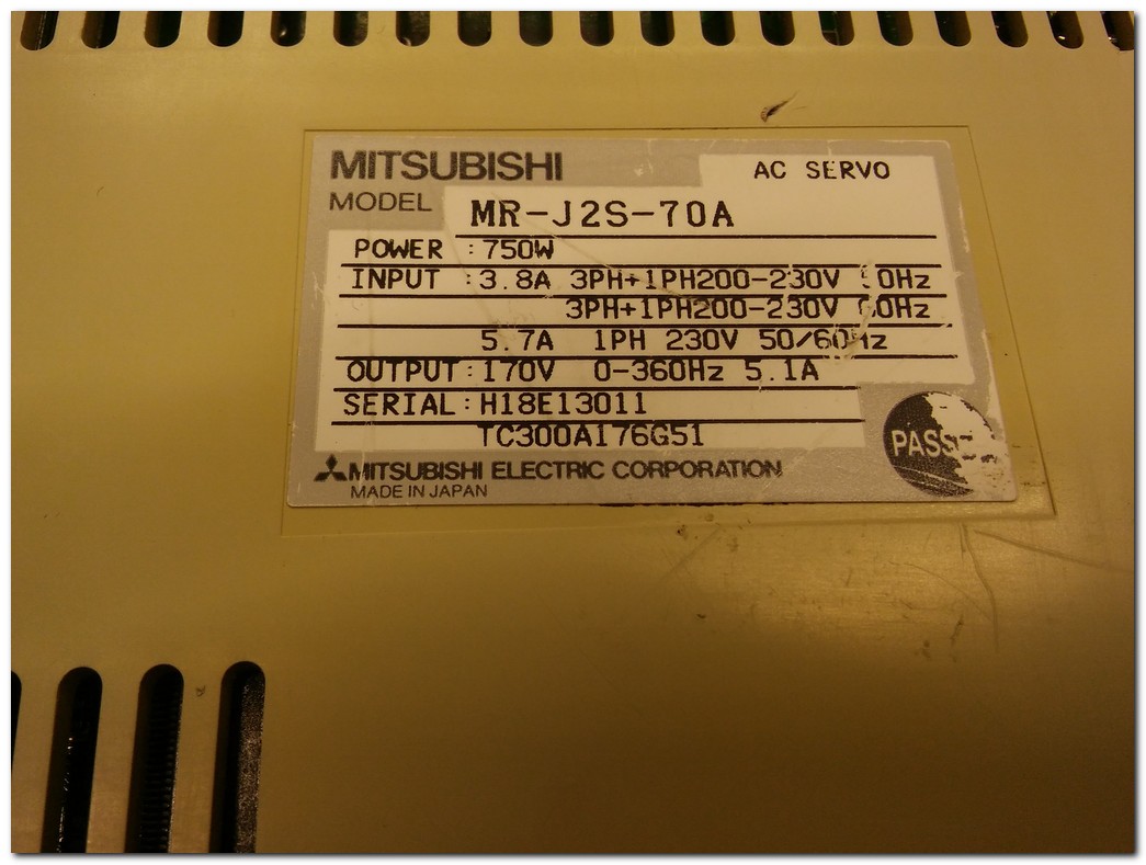 MITSUBISHI MR-J2S-70A AC SERVO SÜRÜCÜ 750W SERVO INVERTER
