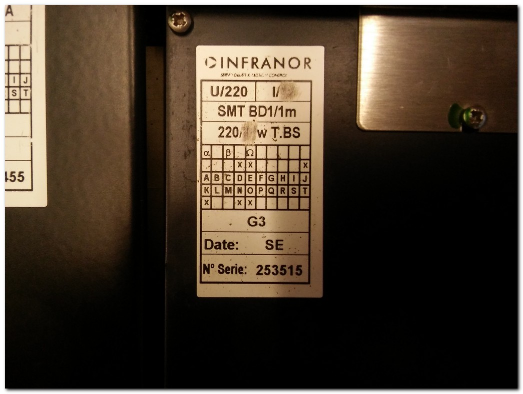 INFRANOR SMT-BD1 SMTBM20 A SMT BD1-1M SMTBM20A SERVO DRIVES MOTION CONTROL SERVO SÜRÜCÜ