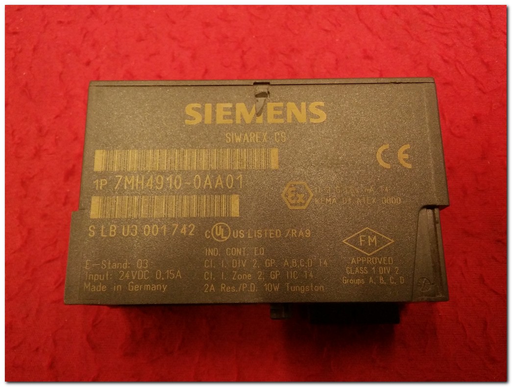 SIEMENS 7MH4910-0AA01 SIWAREX CS WEIGHING MODULE TARTIM MODÜLÜ