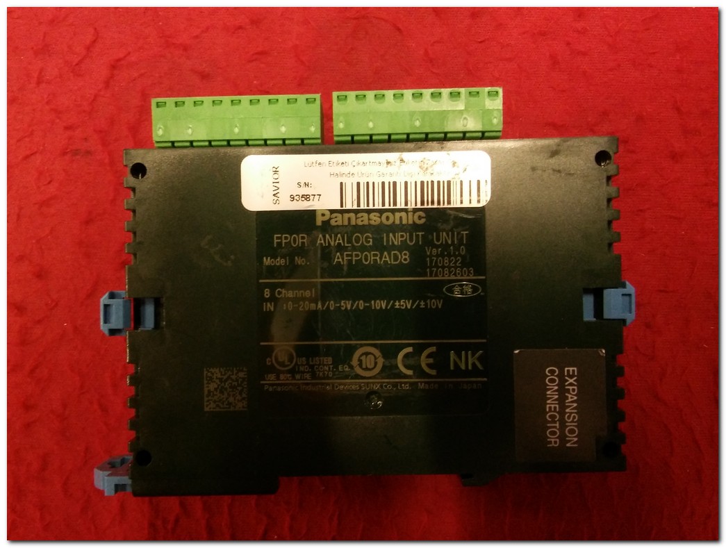 PANASONİC FP0R-AD8 AFP0RAD8 FP0R ANALOG INPUT MODULE PLC ANALOG GİRİŞ MODÜLÜ