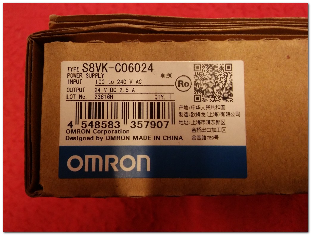 OMRON S8VK-C06024 24VDC 2,5A POWER SUPPLY 2.5 AMPER SIFIR KUTULU GÜÇ KAYNAĞI