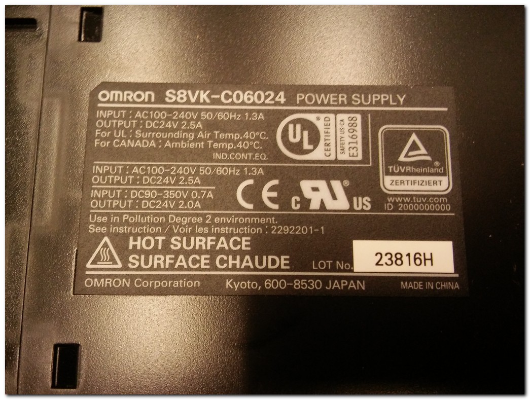 OMRON S8VK-C06024 24VDC 2,5A POWER SUPPLY 2.5 AMPER SIFIR KUTULU GÜÇ KAYNAĞI