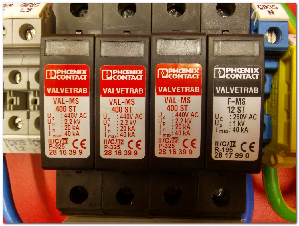 PHOENIX CONTACT VAL-MS 400 ST 40KA F-MS 12ST 40KA VALVETRAB AŞIRI GERİLİM KORUYUCU TAKIM