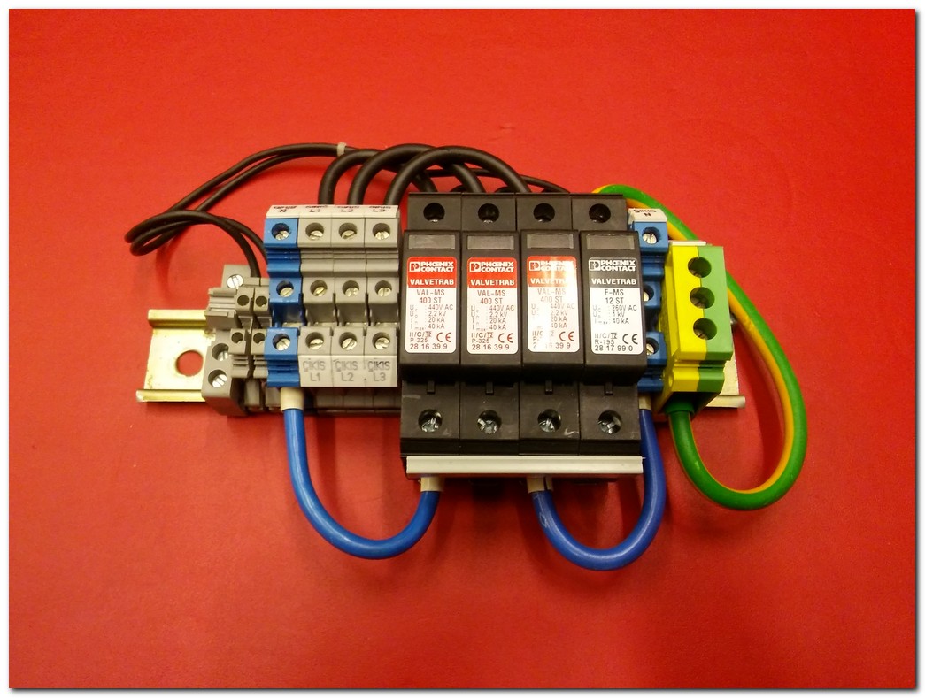 PHOENIX CONTACT VAL-MS 400 ST 40KA F-MS 12ST 40KA VALVETRAB AŞIRI GERİLİM KORUYUCU TAKIM
