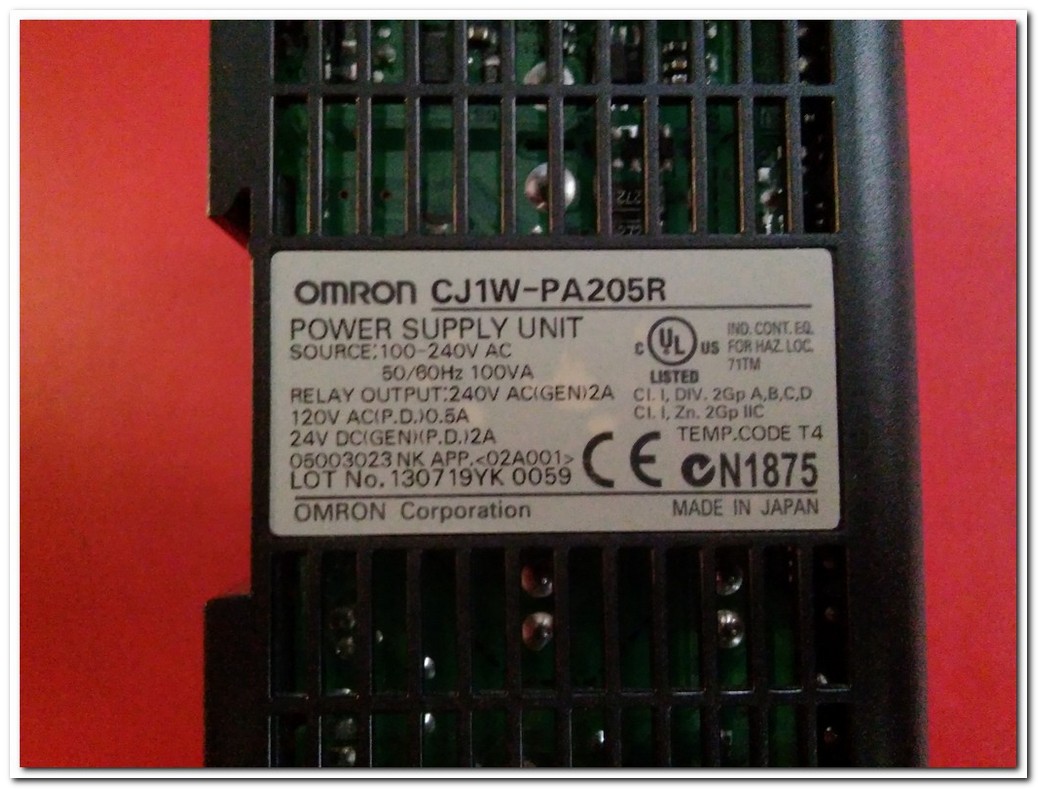 OMRON PA205R CJ1W-PA205R POWER SUPPLY UNIT GÜÇ KAYNAĞI