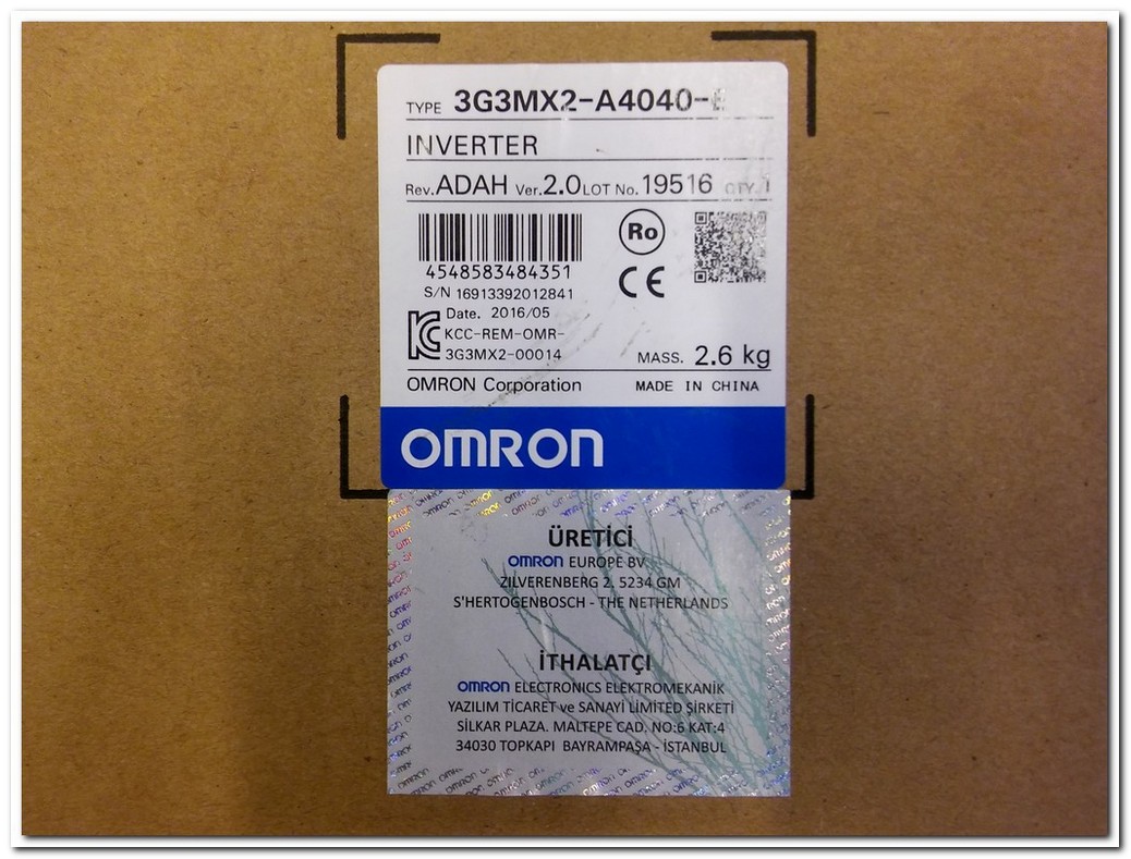 OMRON 3G3MX2-A4040-E 5,5KW SIFIR KUTULU SÜRÜCÜ MX2 5.5 KW INVERTER