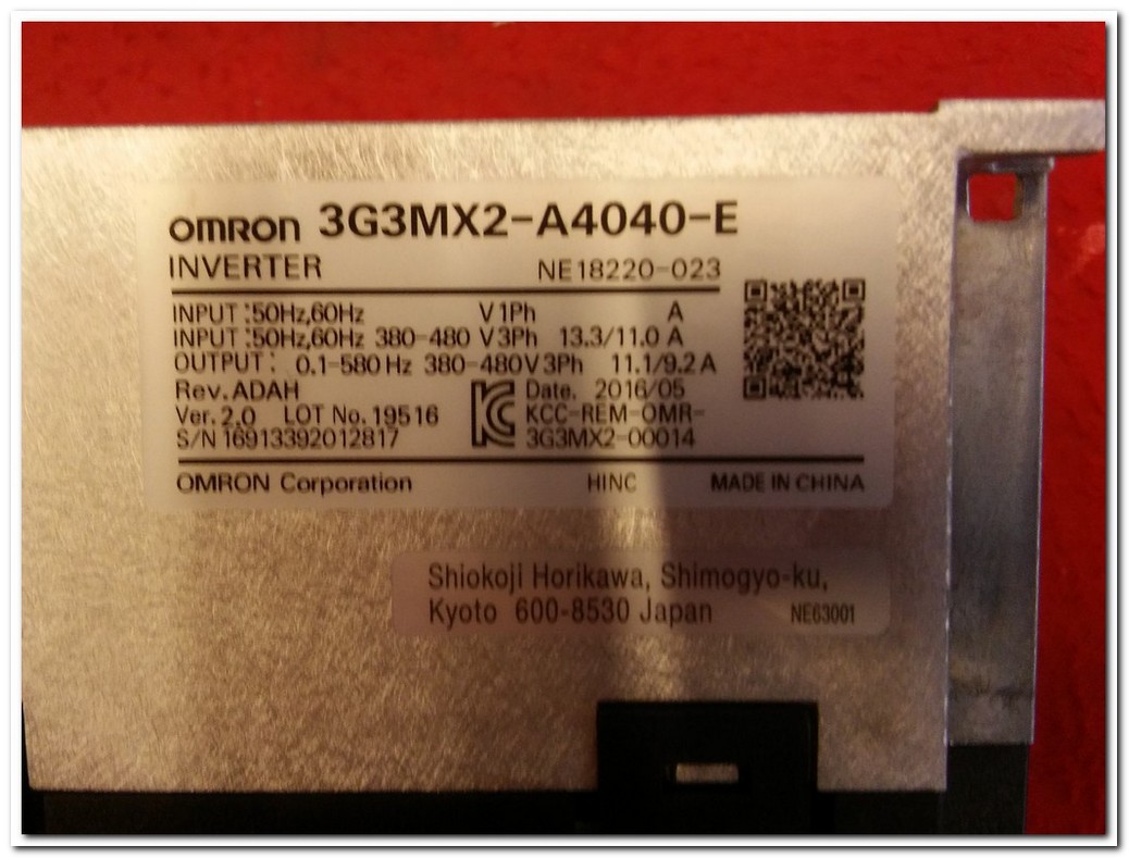 OMRON 3G3MX2-A4040-E 5,5KW SIFIR KUTULU SÜRÜCÜ MX2 5.5 KW INVERTER