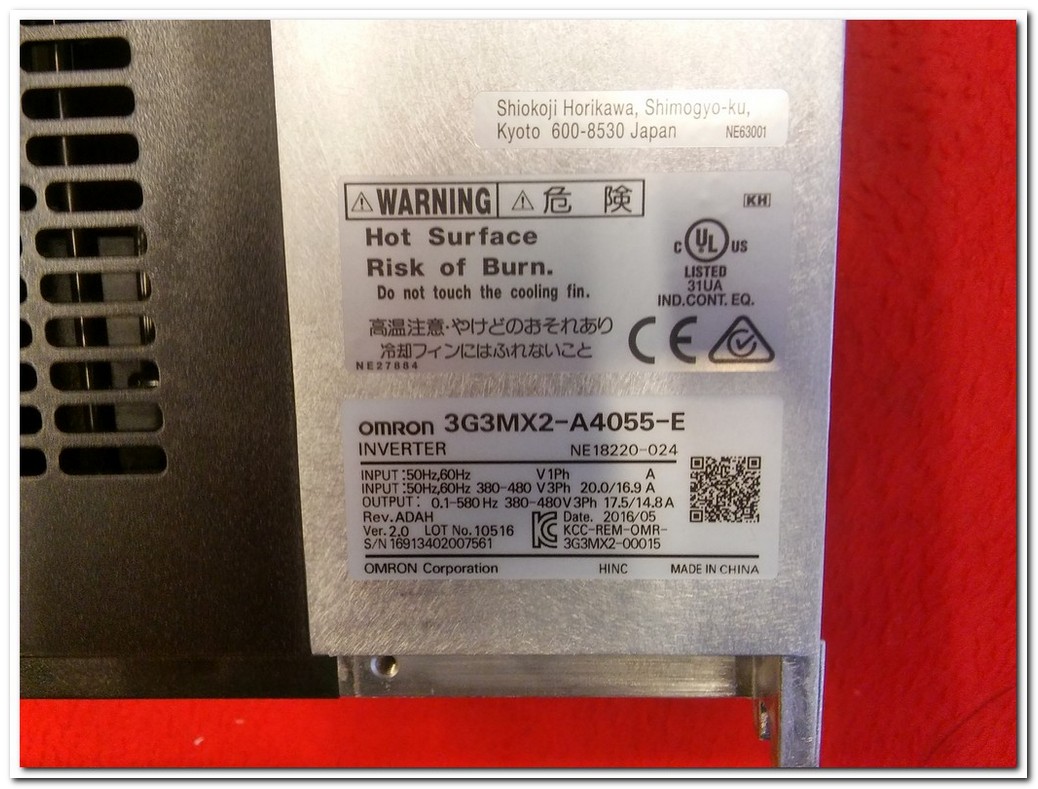 OMRON 3G3MX2-A4055-E 7,5KW SIFIR KUTULU SÜRÜCÜ MX2 7,5 KW INVERTER