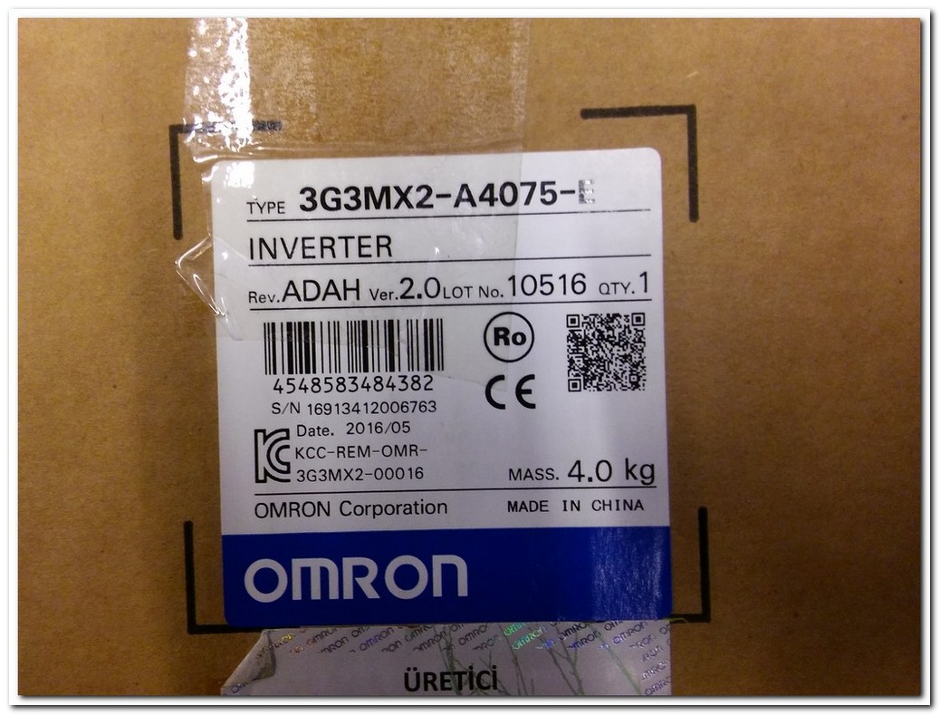 OMRON 3G3MX2-A4075-E SIFIR KUTULU 11KW SÜRÜCÜ MX2 11 KW INVERTER
