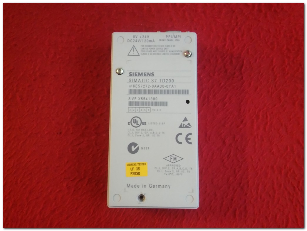 SIEMENS 6ES7272-0AA30-0YA1 6ES7 272-0AA30-0YA1 SIMATIC S7 TD200 OPERATÖR PANEL