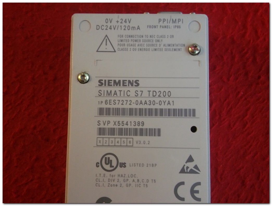SIEMENS 6ES7272-0AA30-0YA1 6ES7 272-0AA30-0YA1 SIMATIC S7 TD200 OPERATÖR PANEL