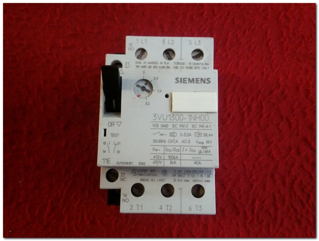 SIEMENS 3VU1300-1NH00 2-3.2A MOTOR KORUMA