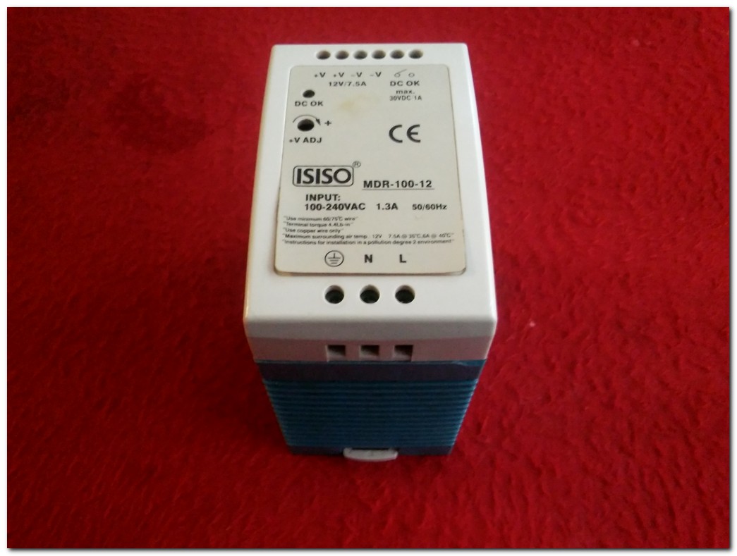 ISISO MDR-100-12 POWER SUPPLY 12V 7.5A GÜÇ KAYNAĞI