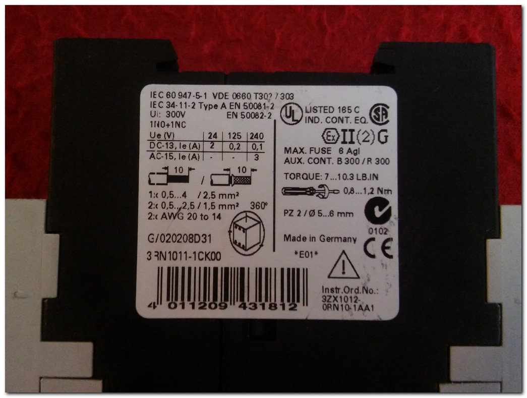SIEMENS 3RN1011-1CK00 SIMIREL TERMİSTÖR MOTOR KORUMA
