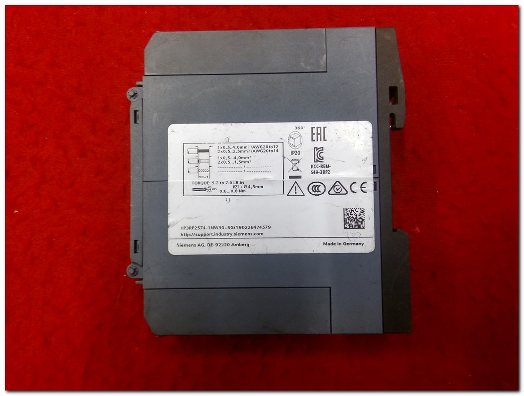 SIEMENS 3RP2574-1NW30 TIME RELAY 1S-20S ZAMAN RÖLESİ