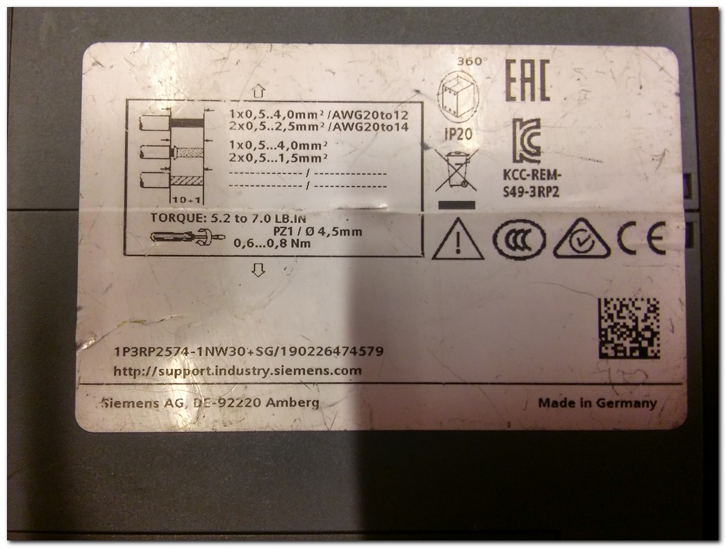 SIEMENS 3RP2574-1NW30 TIME RELAY 1S-20S ZAMAN RÖLESİ